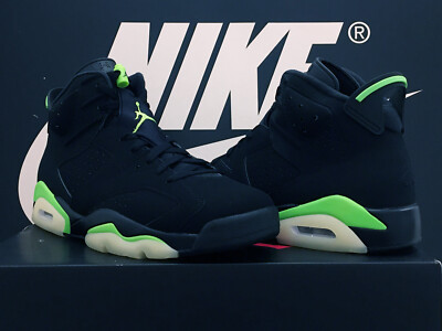 DS 2021 AIR JORDAN 6 RETRO UK10,5 EU45,5 ELECTRIC GREEN VI INFRARED 1 4 OG RARE