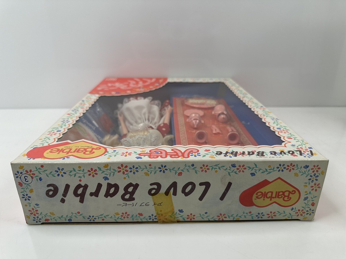 Rare Vintage 1990 Ban-Dai I Love Barbie Fashion Doll Red White Rare Vintage 1990 Ban-Dai I Love Barbie Fashion Doll Red White