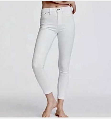 Ankle Skinny white Jeans 27 zara seven 