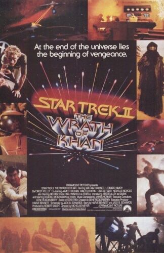 STAR TREK II WRATH OF KHAN ~ 22x34 VINTAGE MOVIE POSTER William Shatner Nimoy - Photo 1 sur 1