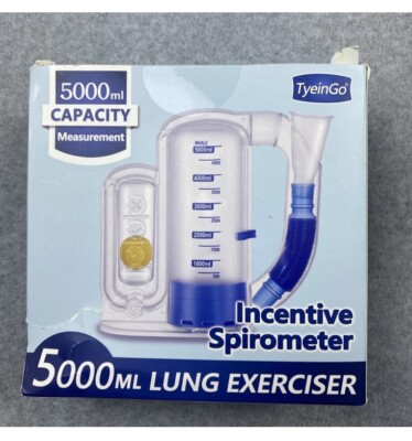 Incentive Spirometer Adult, Breathing Exercise Device for Lungs, Deep Breathing 