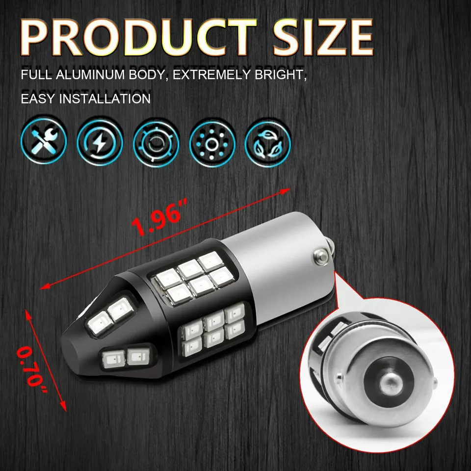 1156 LEGAL ESTROBOSCÓPICO intermitente luz de freno centro bombillas de parada de montaje alto Foto 4 de 4