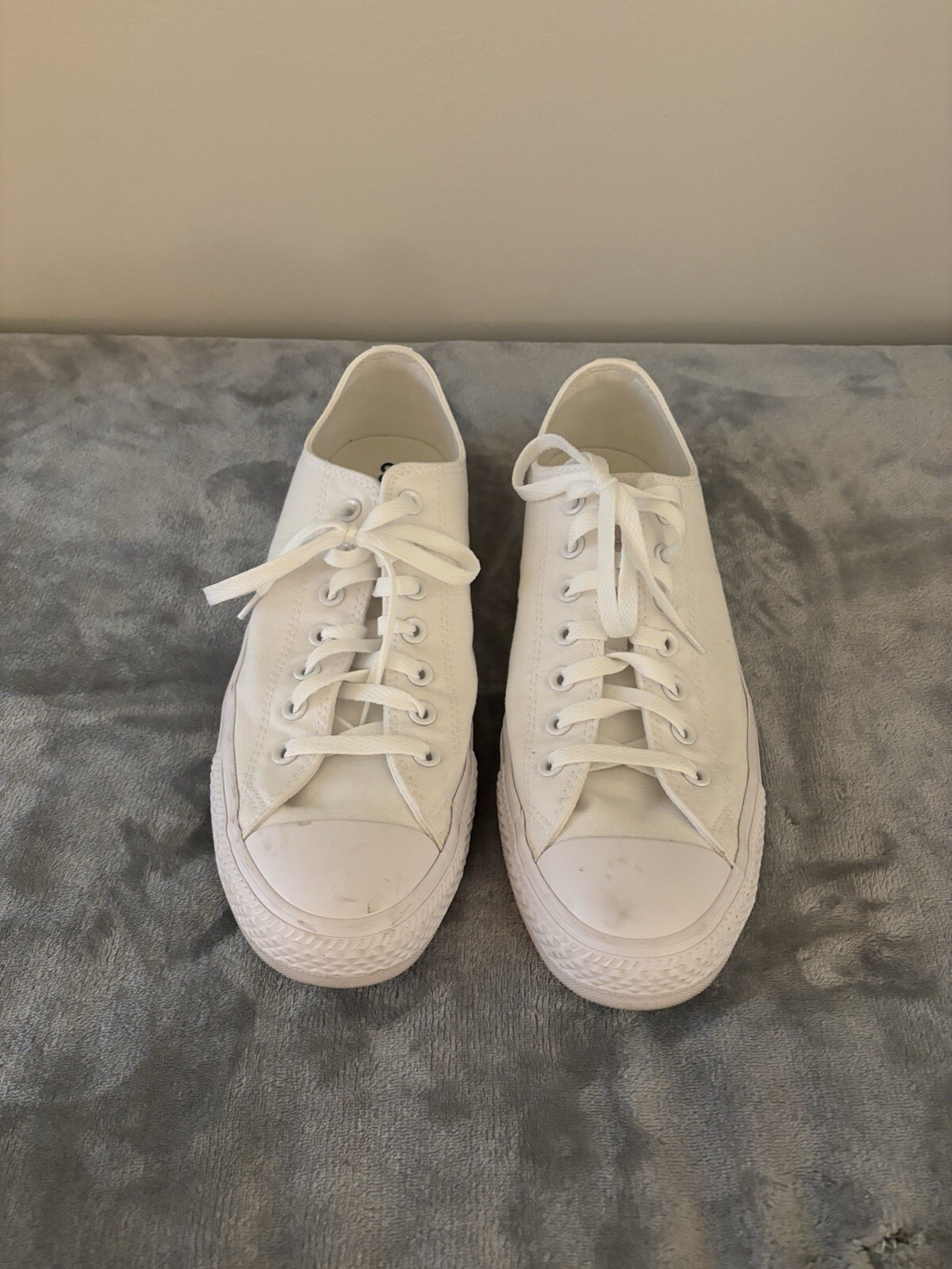 Size WIDE Converse Chuck Taylor All Star Low White Monochrome