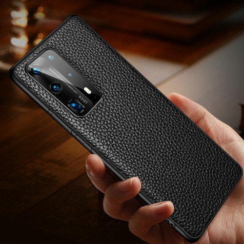 Lujo Cuero Genuino A prueba de golpes Estuche Trasera Para Huawei 30 V30 P30 P40 Pro - Imagen 7 de 68