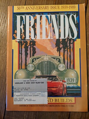 FRIEND'S SEPT-OCT 1989 CHEVY TRAVEL AND ADVENTURE IN AMERICA 50TH ANNIVERSARY