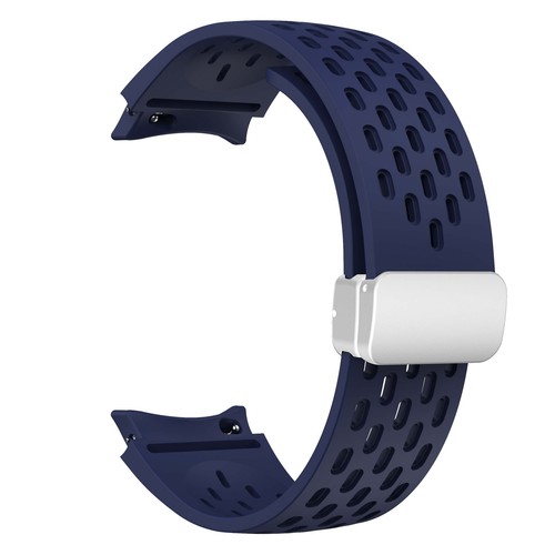 For Samsung Galaxy Watch7 6 5 4 40/44mm 6 Classic 43/47mm Magnetic Silicone Band - 第 40/47 張圖片