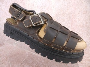 skechers sandals brown
