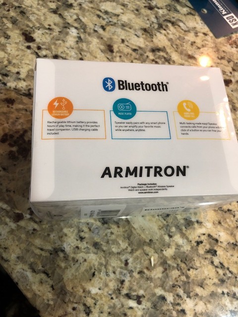 armitron watch and speaker