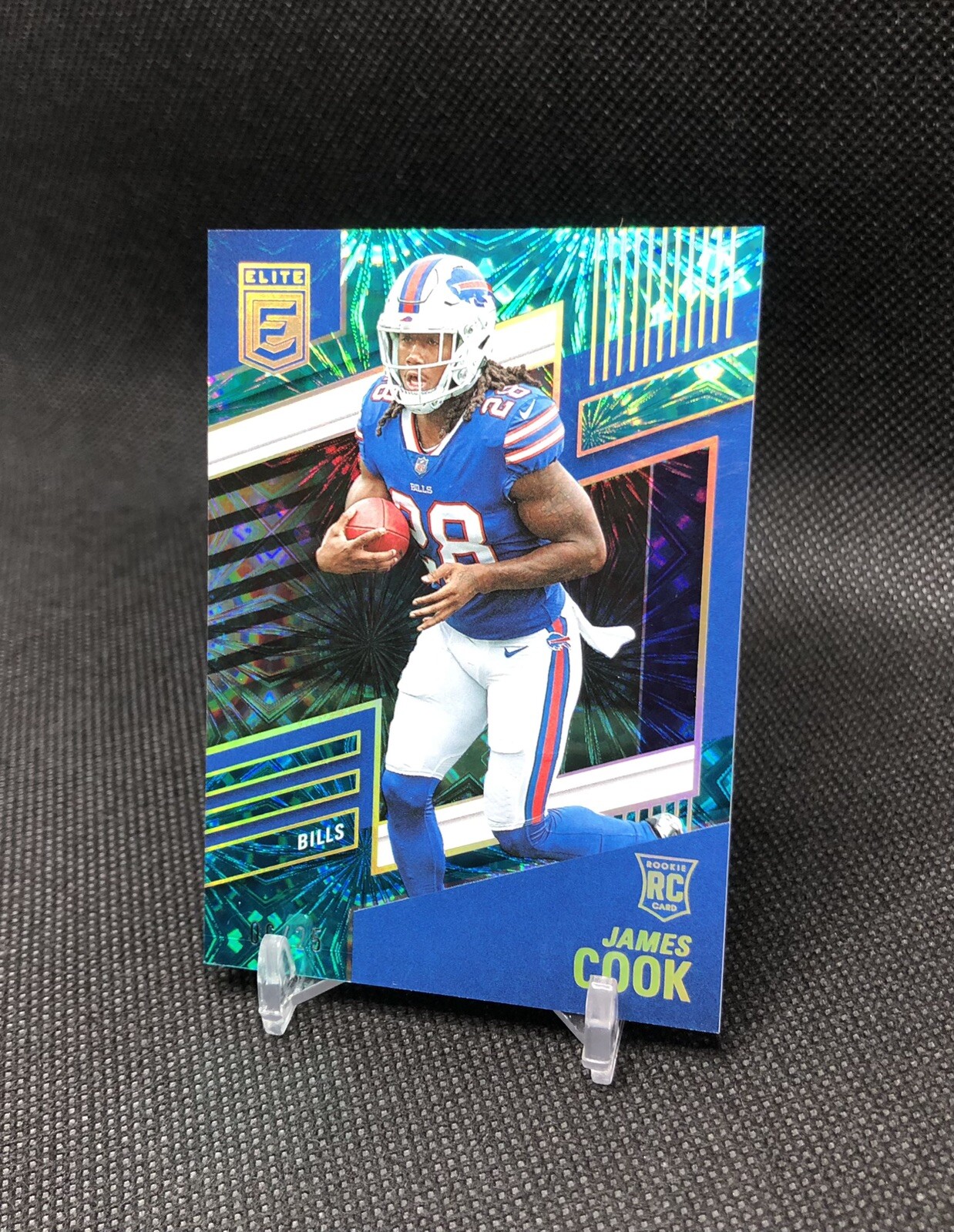 2022 Donruss Elite James Cook /25 TEAL PARALLEL SSP Rookie Card No. 116 🦬MAFIA