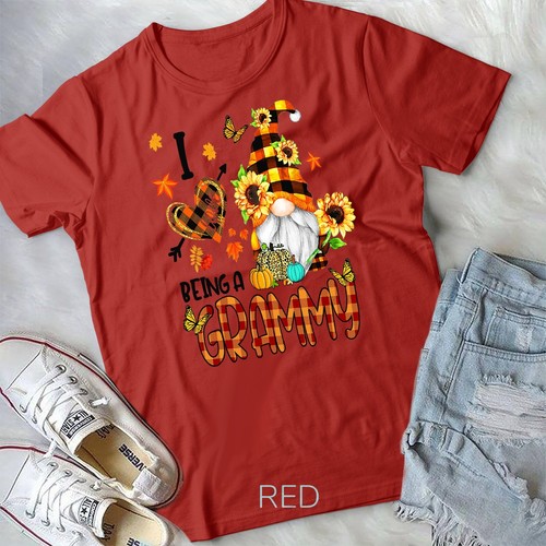I Love Being A Grammy Fall Gnome Autumn Thanksgiving T-Shirt Unisex T-shirt - 第 8/11 張圖片