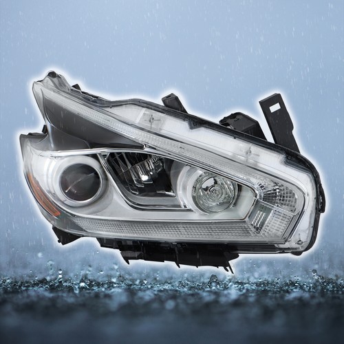 Front Headlight For 2015-18 Nissan Murano Platinum Right Side Clear Lens Chrome - Picture 13 of 14