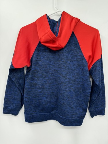 Superman Sweater Boys Blue Pullover Hoodie Sweatshirt Kids M - Picture 3 of 4