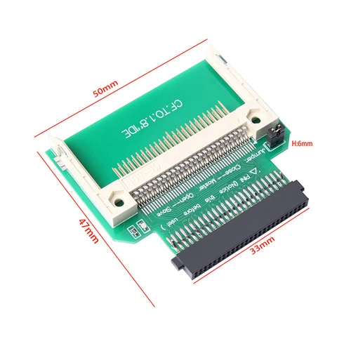 2x CF Compact Flash Speicherkarte auf 50pin 1,8" IDE Festplatte für SSD Adapter NEU - Bild 2 von 15