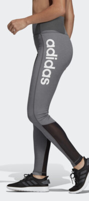 Adidas Women's Design Move High-Rise Logo Tights DU2300 Sz Sm