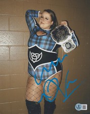 Piper Niven Signed Autograph WWE 8x10 Photo Beckett BAS Doudrop