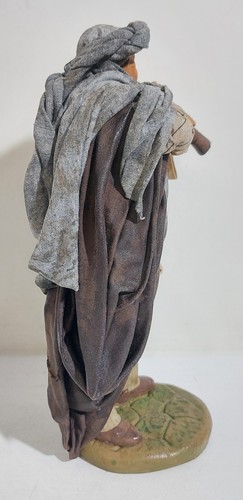 02960 Pastorello Presepe napoletano - Statuina in terracotta - Suonatore - 27 cm - Picture 4 of 8