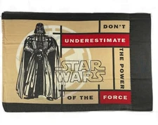 Vintage Star Wars POTF Pillowcase 1997 Darth Vader & Stormtrooper 29 X 19