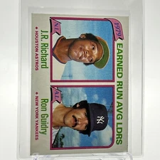 1980 Topps 1979 Earned Run Average Leaders Card #207 NM-Mint FREE SHIPPING