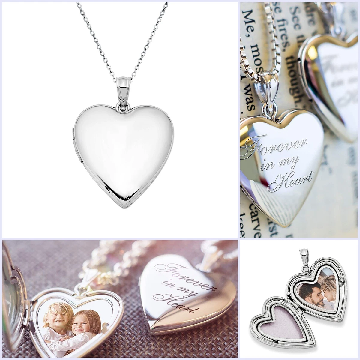 Personalized photo locket sale necklace