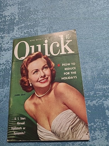Quick Magazine November 10, 1952 Jeanne Crain