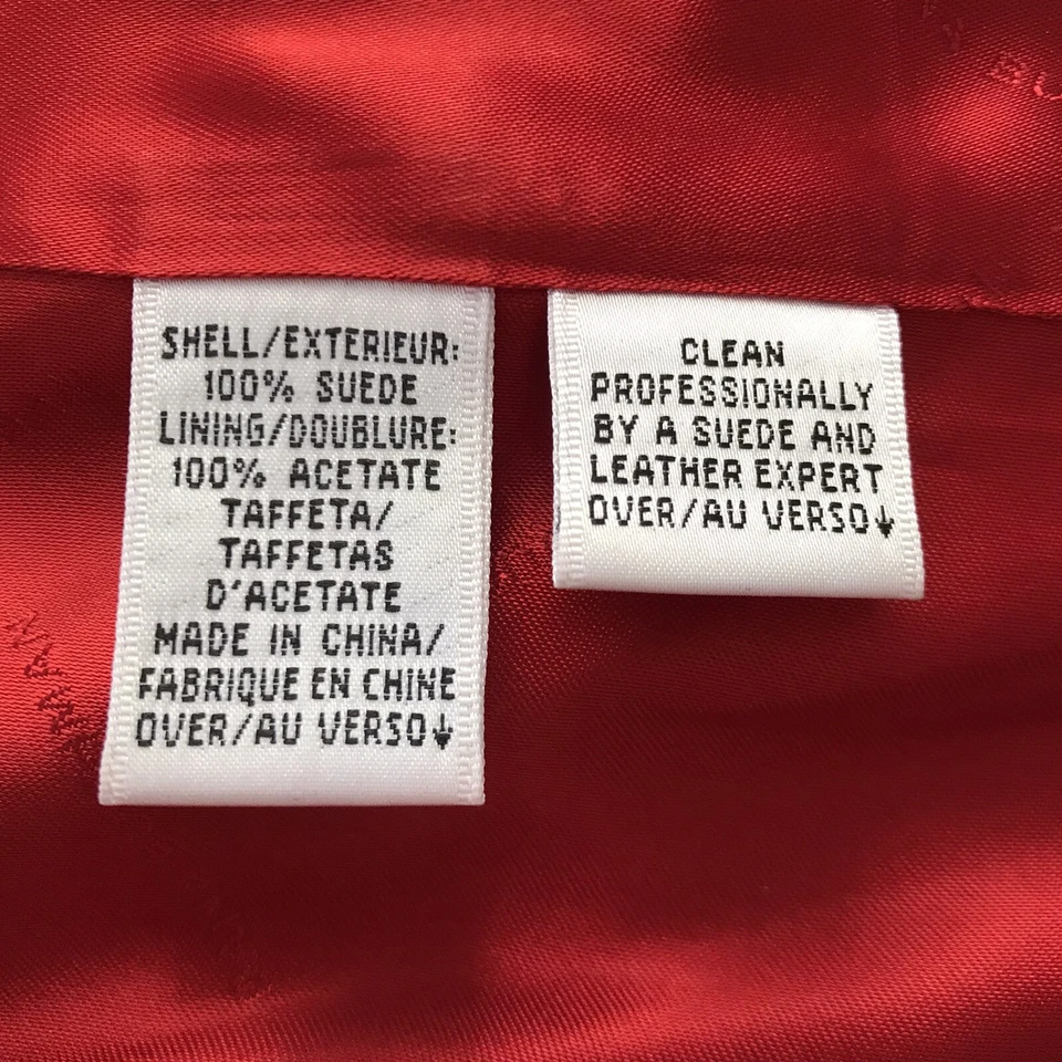 Jaqueta de camurça vermelha vintage Dana Buchman tamanho 4 - Imagem 4 de 4