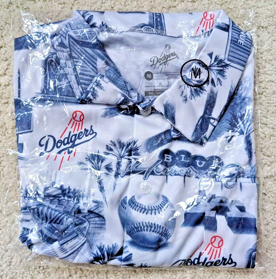NEW 2024 Size M - LA Dodgers Hawaiian Shirt Stadium Baseball SGA