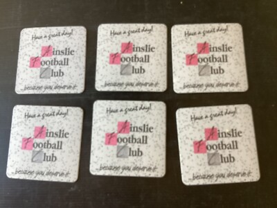 6 x Ainslie Rugby Leagues Club s s Issue  ProMotion Coasters