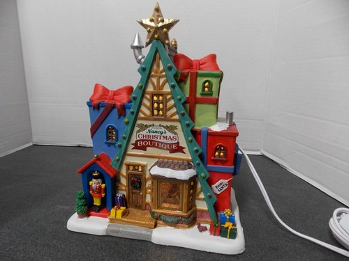 Lemax Nancy's Christmas Boutique Christmas Village Caddington Collection Lighted - Picture 3 of 11