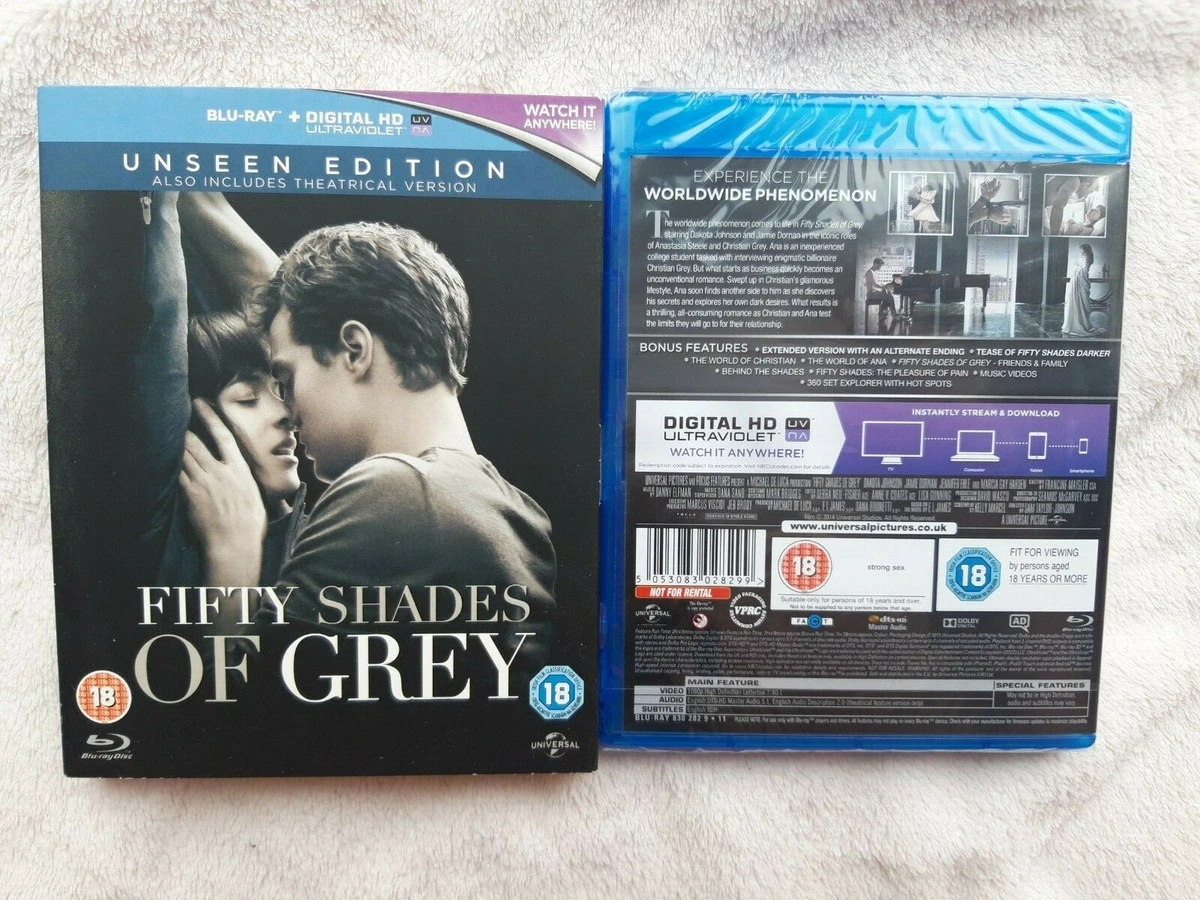 Dvd Fifty Shades Of Grey Fifty Shades of Grey Unseen Edition BLU RAY NEW EROTIC CLASSIC + FREE DVD FILM | eBay