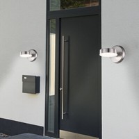 AußEnwandlampe HaustüRleuchte Fassadenlampe Led Edelstahl Gartenlampe 2Er Set