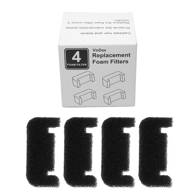 4-Pack Sponge Filters Replacement Foam Filter Pre Filter Foams for Pet Fountains