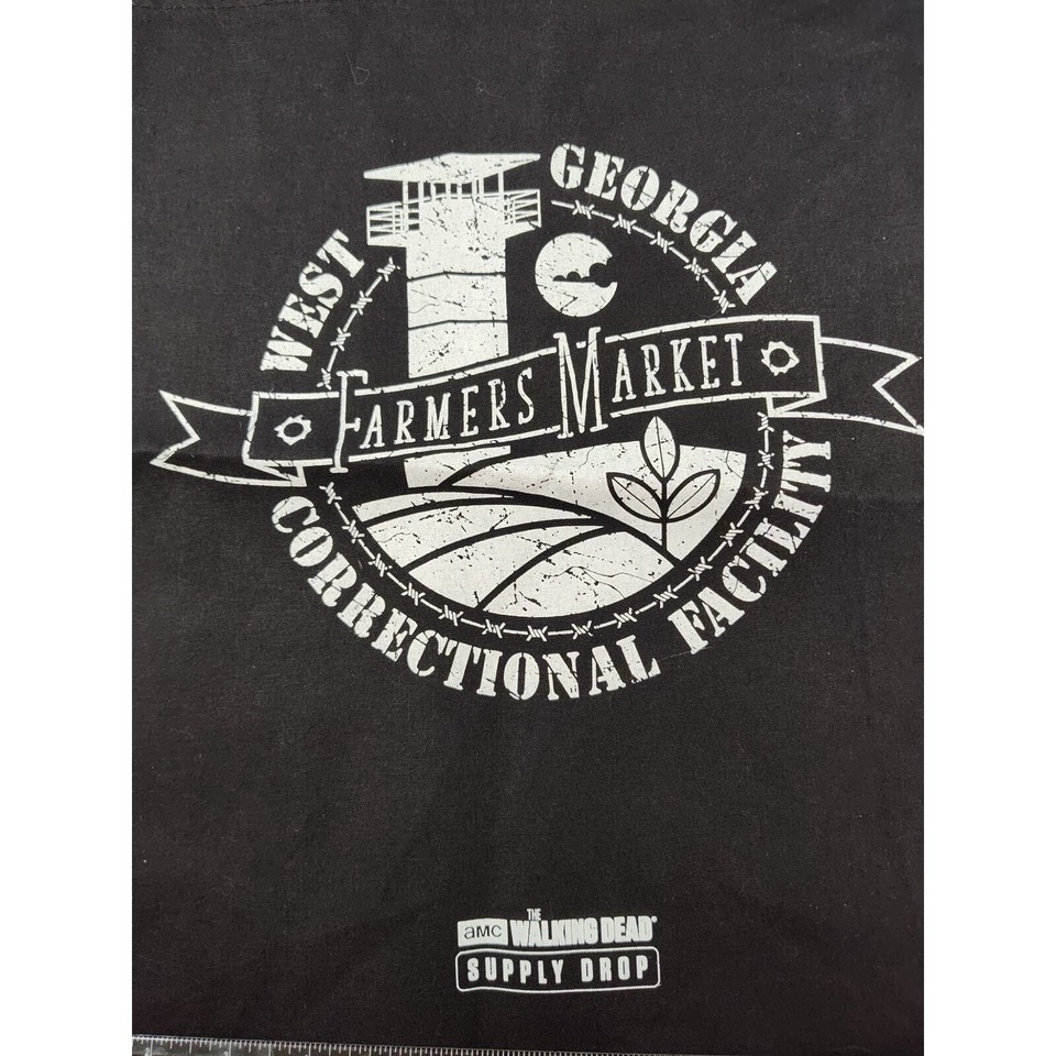 AMC TWD Walking Dead Farmers Market Canvas Tote Bag Supply Drop Exclusive eBay