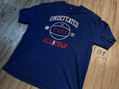 Adidas x Undefeated Men 11 Kyrie Irving East All Star TEE TSHIRT Blue UNDFTD XL 