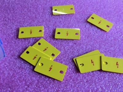 10pc ENTRELEC - 016343026 PROTECTION LABEL M35/16