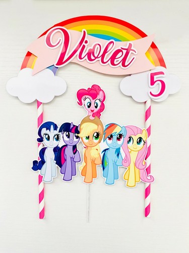 Personalized My Little Pony Cake Topper - Picture 2 of 3