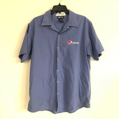 PEPSI Large Mens Work Shirt Aramark 