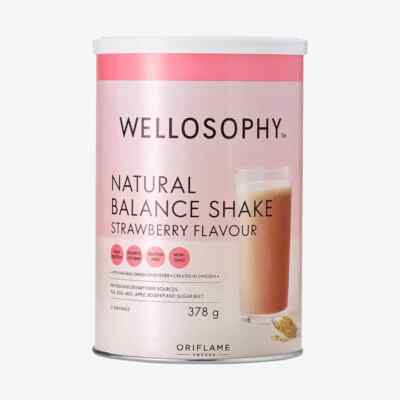 Oriflame - Wellosophy. Natural Balance High Protein Shake - Erdbeergeschmack.