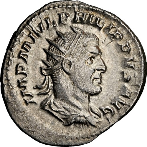 Roman Empire - Philip I - AD 244-249 - Silver Double-Denarius - NGC Ch XF-RIC:27 - Picture 3 of 5