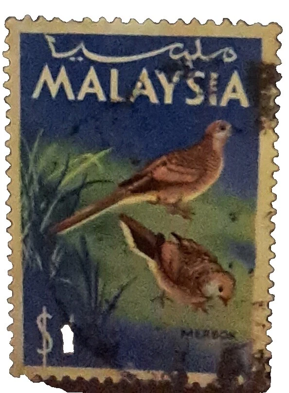Aves utilizado sellos de Malasia (1963-presente)