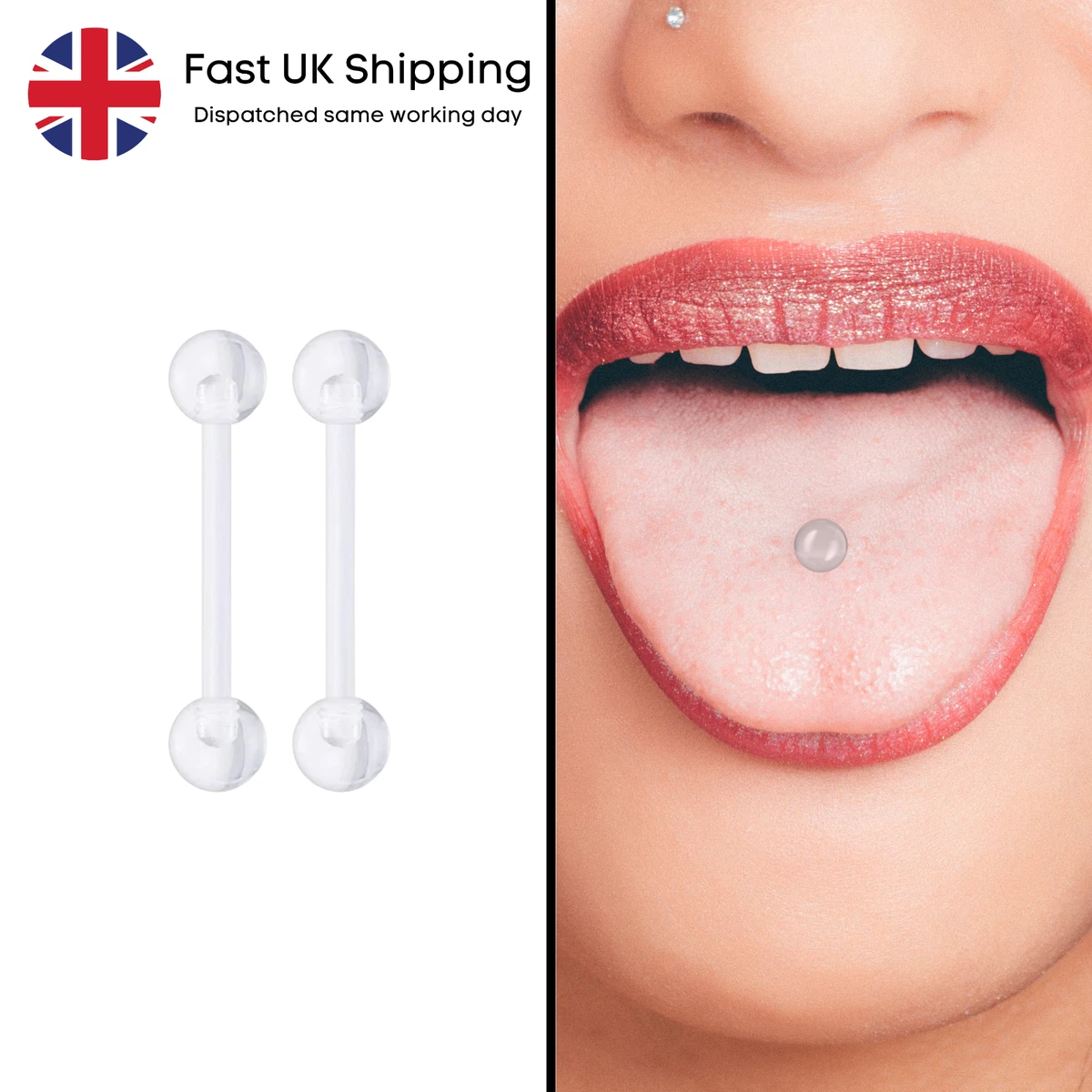 Tongue store piercing ebay