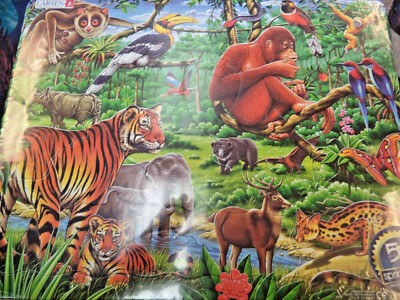 Jungle Animals Children's Educational 20 Pieces Larsen Kids Jigsaw Puzzle New!