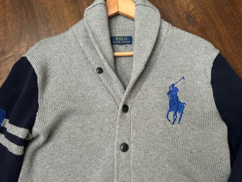 POLO RALPH LAUREN Authentic Shawl Collar Cardigan Boys XL 18-20 - Picture 8 of 16