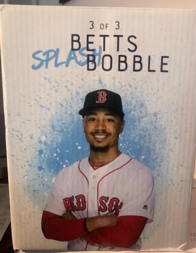 Mookie Betts Splash Edition Bobble Head 9/14/2018 SGA Boston Red Sox NIB #3 of 3