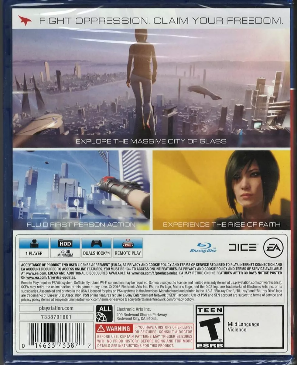 Mirror''s Edge Catalyst PS4 (Brand New Factory Sealed US Version)  PlayStation 4, 696055255481 | eBay
