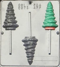 Christmas Tree Lollipop Chocolate Candy Mold Christmas  2073 NEW