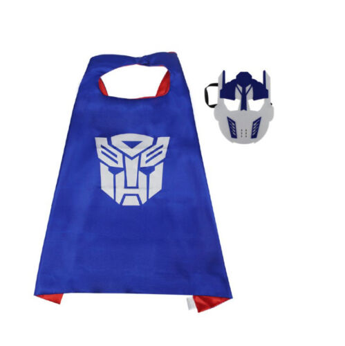 Superhero Cape & Mask for Boys Girls Kids Party Costume Set Spiderman Spidergirl - Picture 46 of 47