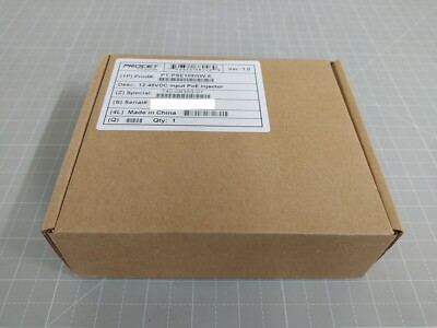 Procet PT-PSE105GW-E 10G DC Input 60W Boost PoE Injector (UR)