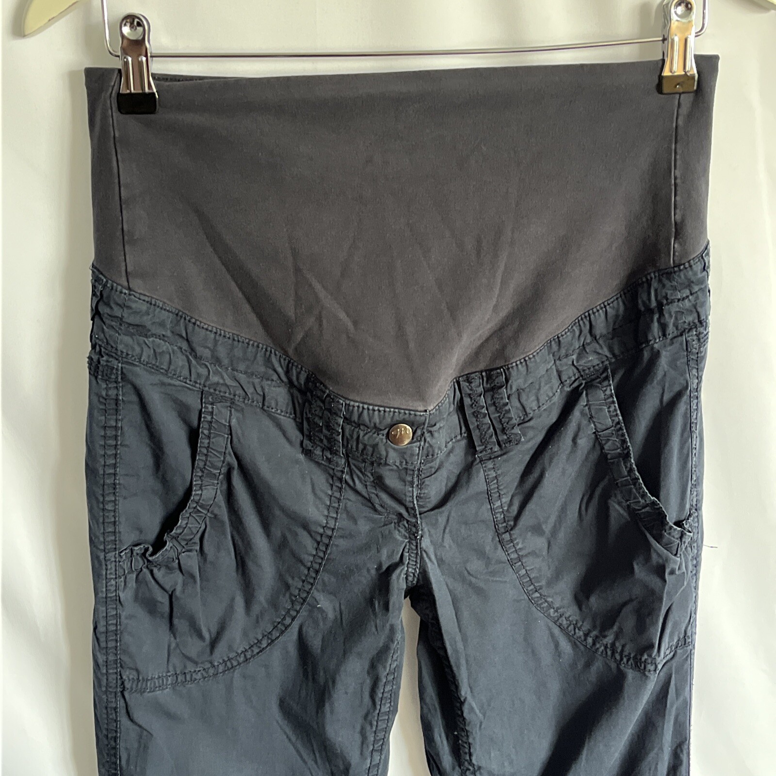 Pantalon Maternité Oh Baby - Marron Moyen - Taille M - Style Capri/cropped - Occasion Très Bon état