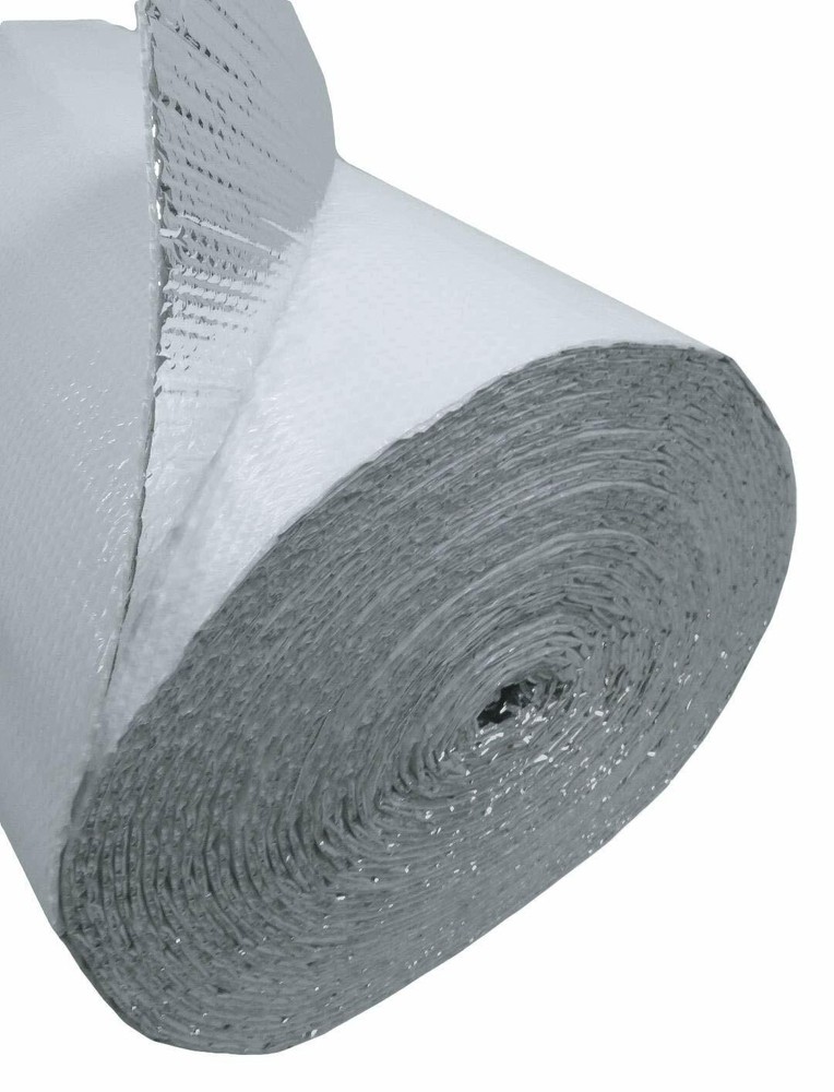 6FT White Double Bubble Reflective Foil Thermal Insulation 600sqft (6FT X 100FT)