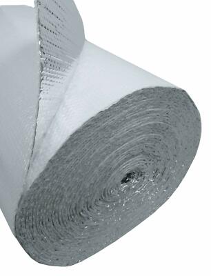 White Faced Double Bubble Reflective Foil Thermal Insulation 1000sqft R8 SEAMS